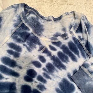 Free People tie dye oversized lightweight sweatshirt